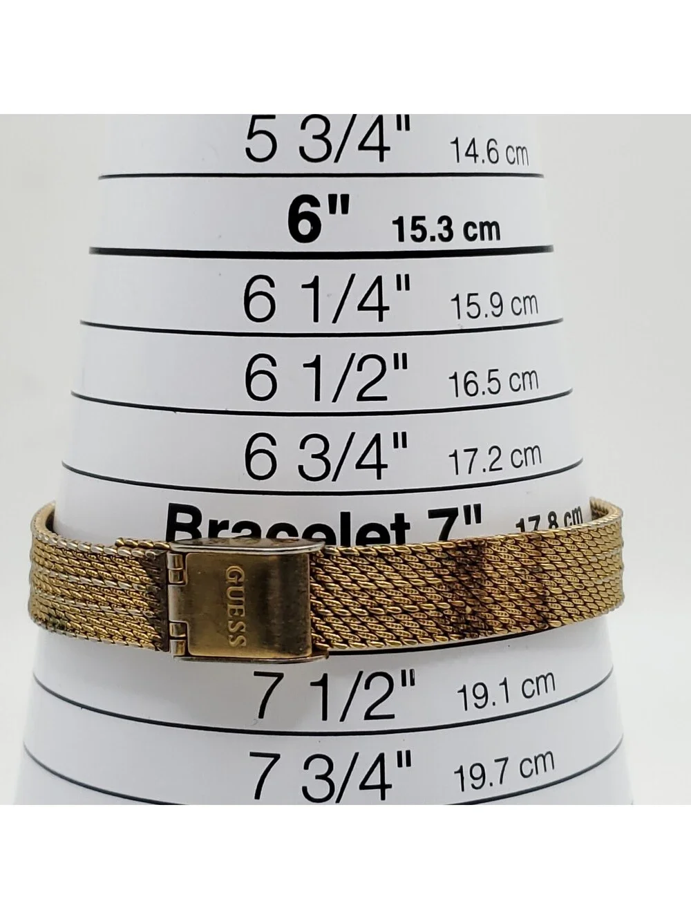 Guess Watch Women 23mm Gold Tone Adjustable Band New Battery
